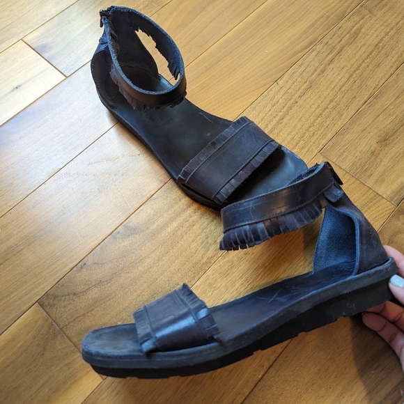 Fly London Mexu sandals navy blue size 40 - Picture 2 of 5